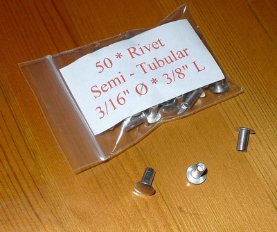 3/16 * 3/8L ST Truss head rivets (Pk 50)